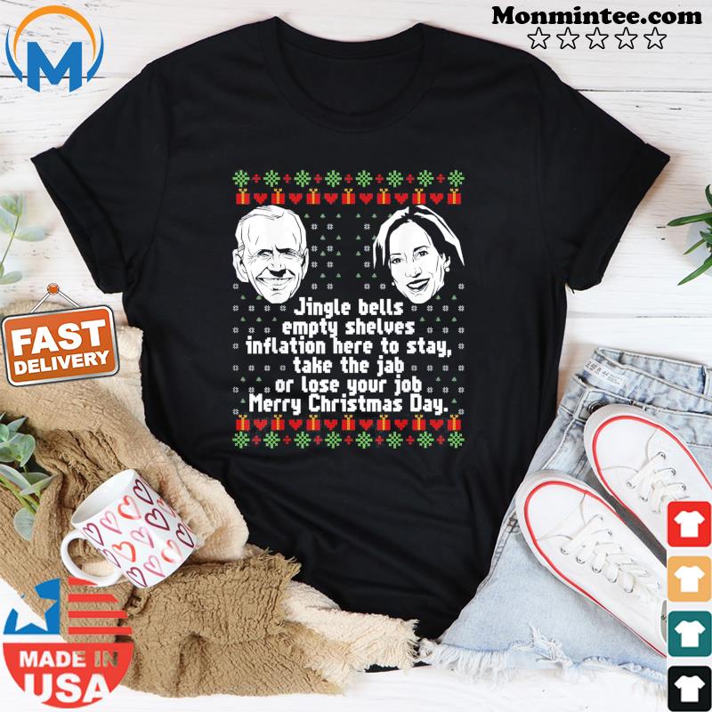Jingle Joe Biden Santa Biden Ugly Christmas Sweater Tee Shirt