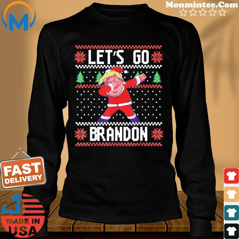 Let's go bandon trump 2024 Daping Ugly Christmas X-mas Tee Shirt Long Sweater