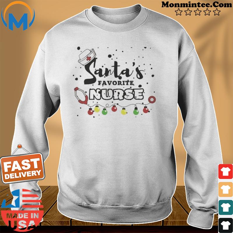 Christmas Santa’s Favorite Nurse Shirt Sweater