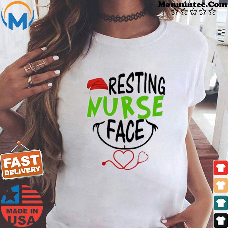 Resting Nurse Face Christmas Shirt