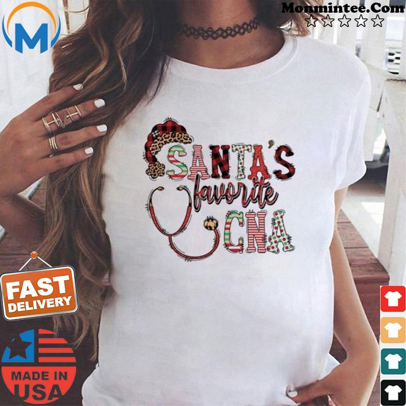 Santa’s Favorite CNA Christmas Shirt