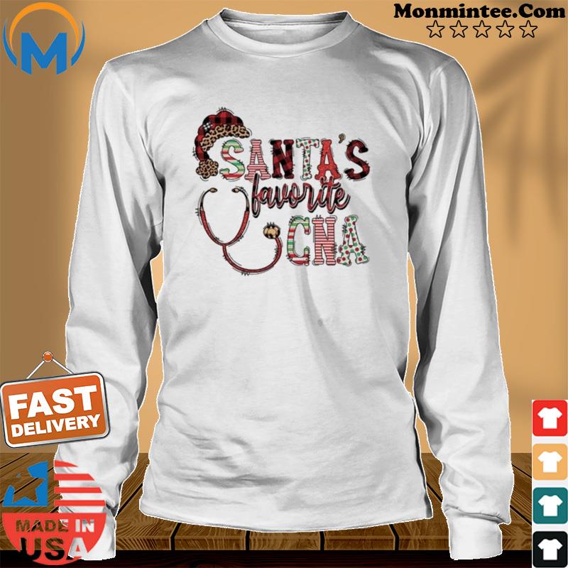 Santa’s Favorite CNA Christmas Shirt Long Sweater