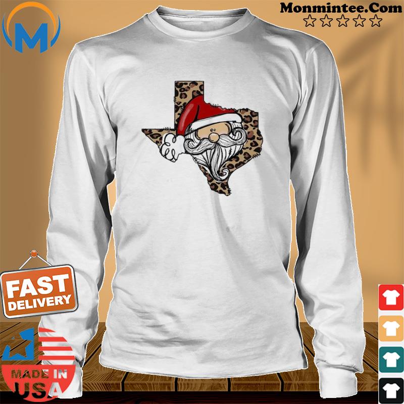 Texas Leopard Pattern Tee Shirt Long Sweater
