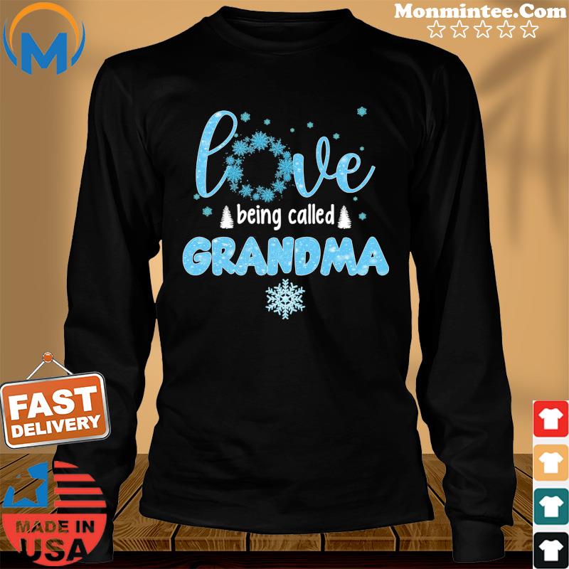 Love Being Called Grandma Merry Christmas Shirt Long Sweater