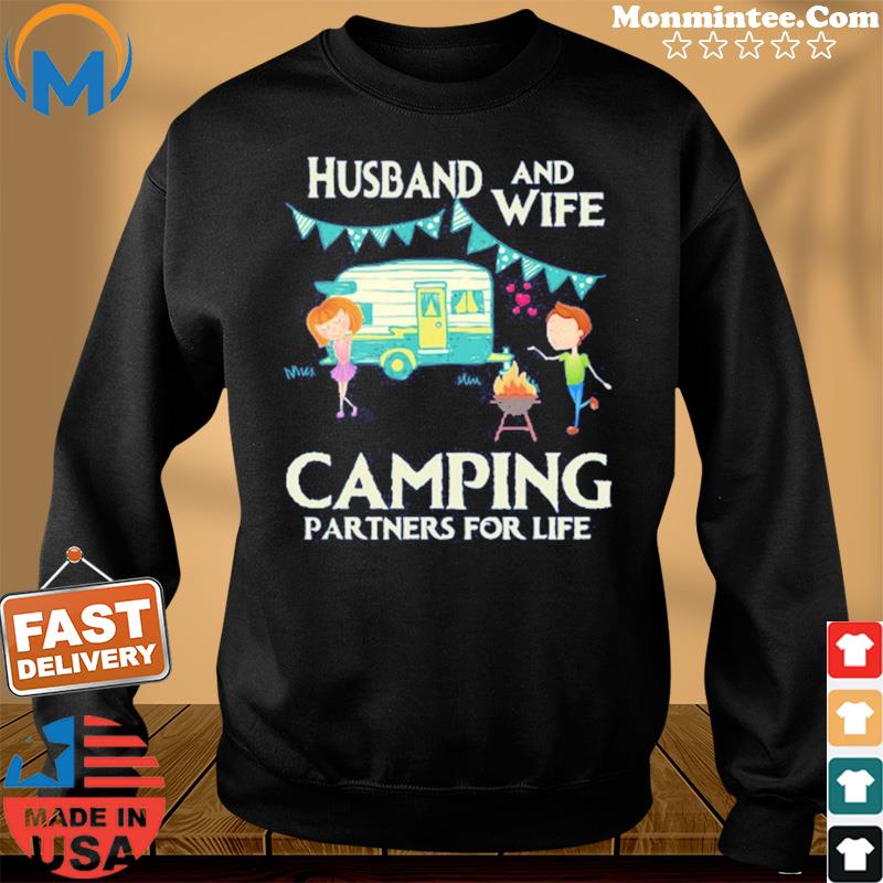 Official Husband And Wife Camping Partners For Life Shirt Sweater